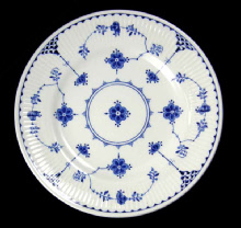 Furnivals 'Blue Denmark' Pattern, Earthenware, 1950s