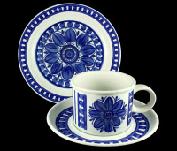 Midwinter Blue Dahlia pattern, 1972